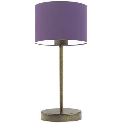 Lampka nocna LYSNE Nicea, 60 W, E27, fioletowa/złota, 39,5x17,5 cm Lampka nocna LYSNE Nicea, 60 W, E27, fioletowa/złota, 39,5x17,5 cm