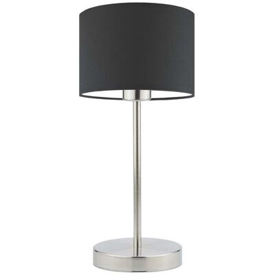 Lampka nocna LYSNE Nicea, 60 W, E27, grafitowa/stalowa, 39,5x17,5 cm Lampka nocna LYSNE Nicea, 60 W, E27, grafitowa/stalowa, 39,5x17,5 cm