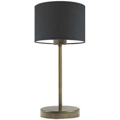 Lampka nocna LYSNE Nicea, 60 W, E27, grafitowa/złota, 39,5x17,5 cm Lampka nocna LYSNE Nicea, 60 W, E27, grafitowa/złota, 39,5x17,5 cm