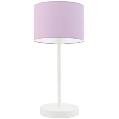 Lampka nocna LYSNE Nicea, 60 W, E27, jasnofioletowa/biała, 39,5x17,5 cm Lampka nocna LYSNE Nicea, 60 W, E27, jasnofioletowa/biała, 39,5x17,5 cm