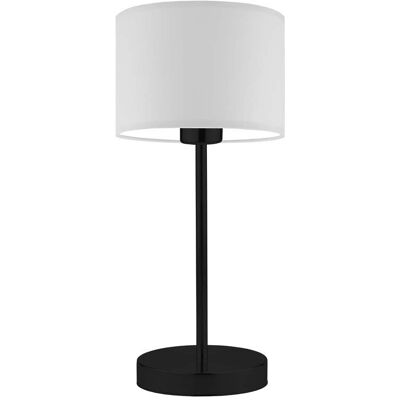 Lampka nocna LYSNE Nicea, 60 W, E27, jasnoszara/czarna, 39,5x17,5 cm Lampka nocna LYSNE Nicea, 60 W, E27, jasnoszara/czarna, 39,5x17,5 cm