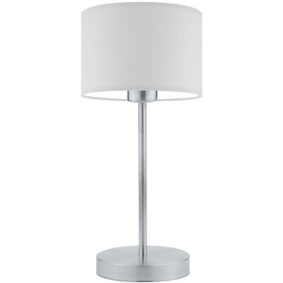 Lampka nocna LYSNE Nicea, 60 W, E27, jasnoszara/srebrna, 39,5x17,5 cm Lampka nocna LYSNE Nicea, 60 W, E27, jasnoszara/srebrna, 39,5x17,5 cm
