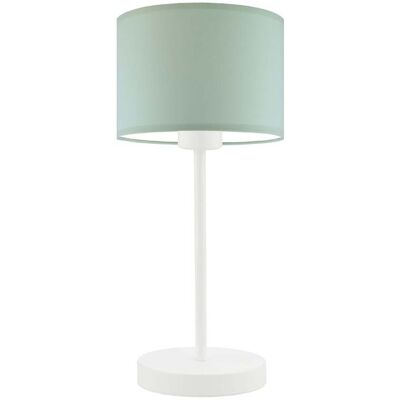Lampka nocna LYSNE Nicea, 60 W, E27, miętowa/biała, 39,5x17,5 cm Lampka nocna LYSNE Nicea, 60 W, E27, miętowa/biała, 39,5x17,5 cm