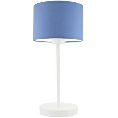 Lampka nocna LYSNE Nicea, 60 W, E27, niebieska/biała, 39,5x17,5 cm Lampka nocna LYSNE Nicea, 60 W, E27, niebieska/biała, 39,5x17,5 cm