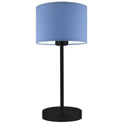 Lampka nocna LYSNE Nicea, 60 W, E27, niebieska/czarna, 39,5x17,5 cm Lampka nocna LYSNE Nicea, 60 W, E27, niebieska/czarna, 39,5x17,5 cm