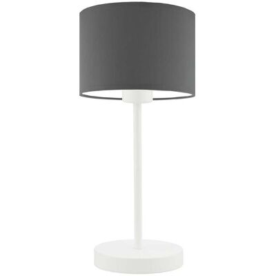 Lampka nocna LYSNE Nicea, 60 W, E27, stalowa/biała, 39,5x17,5 cm Lampka nocna LYSNE Nicea, 60 W, E27, stalowa/biała, 39,5x17,5 cm