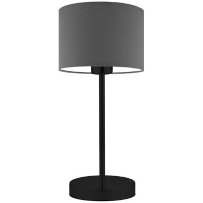 Lampka nocna LYSNE Nicea, 60 W, E27, stalowa/czarna, 39,5x17,5 cm Lampka nocna LYSNE Nicea, 60 W, E27, stalowa/czarna, 39,5x17,5 cm