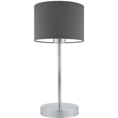 Lampka nocna LYSNE Nicea, 60 W, E27, stalowa/srebrna, 39,5x17,5 cm Lampka nocna LYSNE Nicea, 60 W, E27, stalowa/srebrna, 39,5x17,5 cm