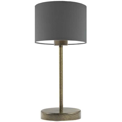 Lampka nocna LYSNE Nicea, 60 W, E27, stalowa/złota, 39,5x17,5 cm Lampka nocna LYSNE Nicea, 60 W, E27, stalowa/złota, 39,5x17,5 cm