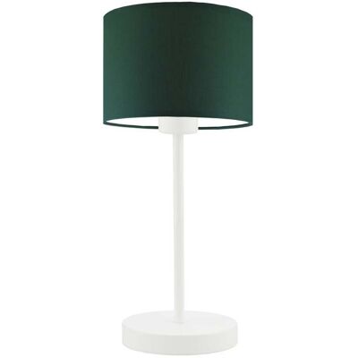 Lampka nocna LYSNE Nicea, 60 W, E27, zieleń butelkowa/biała, 39,5x17,5 cm Lampka nocna LYSNE Nicea, 60 W, E27, zieleń butelkowa/biała, 39,5x17,5 cm