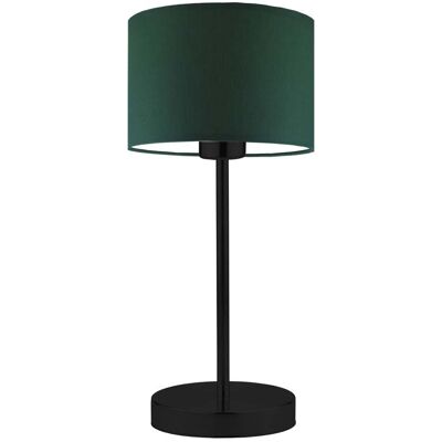 Lampka nocna LYSNE Nicea, 60 W, E27, zieleń butelkowa/czarna, 39,5x17,5 cm Lampka nocna LYSNE Nicea, 60 W, E27, zieleń butelkowa/czarna, 39,5x17,5 cm