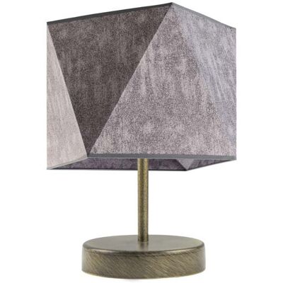 Lampka nocna LYSNE Pasadena, 60 W, E27, beton/złota, 30x23 cm Lampka nocna LYSNE Pasadena, 60 W, E27, beton/złota, 30x23 cm