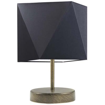 Lampka nocna LYSNE Pasadena, 60 W, E27, czarna/złota, 30x23 cm Lampka nocna LYSNE Pasadena, 60 W, E27, czarna/złota, 30x23 cm