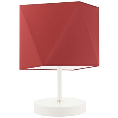 Lampka nocna LYSNE Pasadena, 60 W, E27, czerwona/biała, 30x23 cm Lampka nocna LYSNE Pasadena, 60 W, E27, czerwona/biała, 30x23 cm