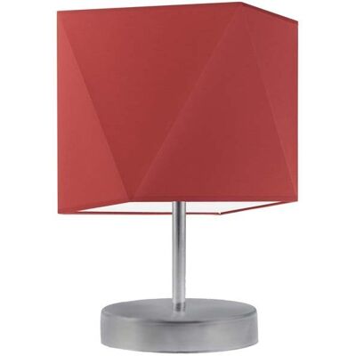 LYSNE - Pasadena - Czerwony/Srebrny - E27 - Lampa stołowa LYSNE - Pasadena - Czerwony/Srebrny - E27 - Lampa stołowa