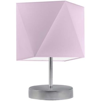Lampka nocna LYSNE Pasadena, 60 W, E27, fioletowa/srebrna, 30x23 cm Lampka nocna LYSNE Pasadena, 60 W, E27, fioletowa/srebrna, 30x23 cm