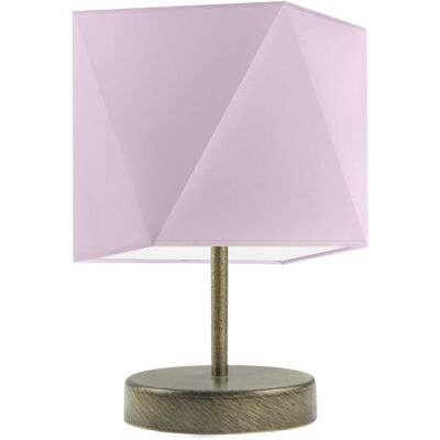 Lampka nocna LYSNE Pasadena, 60 W, E27, fioletowa/złota, 30x23 cm Lampka nocna LYSNE Pasadena, 60 W, E27, fioletowa/złota, 30x23 cm