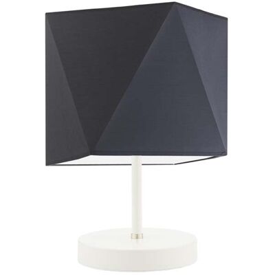 Lampka nocna LYSNE Pasadena, 60 W, E27, grafitowa/biała, 30x23 cm Lampka nocna LYSNE Pasadena, 60 W, E27, grafitowa/biała, 30x23 cm