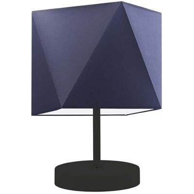 Lampka nocna LYSNE Pasadena, 60 W, E27, granatowa/czarna, 30x23 cm Lampka nocna LYSNE Pasadena, 60 W, E27, granatowa/czarna, 30x23 cm