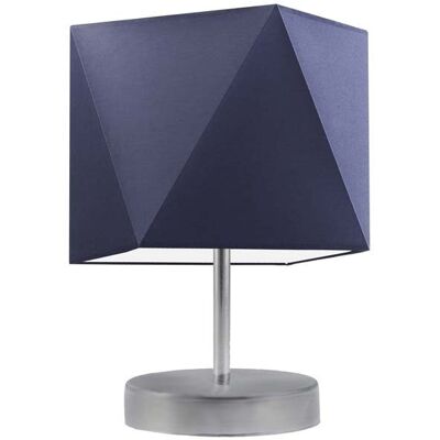 Lampka nocna LYSNE Pasadena, 60 W, E27, granatowa/srebrna, 30x23 cm Lampka nocna LYSNE Pasadena, 60 W, E27, granatowa/srebrna, 30x23 cm