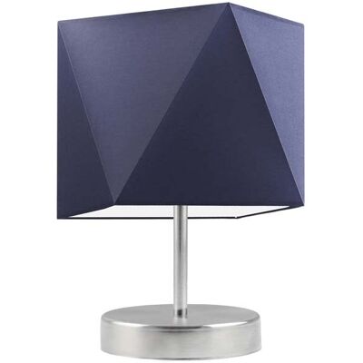 Lampka nocna LYSNE Pasadena, 60 W, E27, granatowa/stalowa, 30x23 cm Lampka nocna LYSNE Pasadena, 60 W, E27, granatowa/stalowa, 30x23 cm