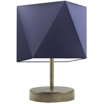 Lampka nocna LYSNE Pasadena, 60 W, E27, granatowa/złota, 30x23 cm Lampka nocna LYSNE Pasadena, 60 W, E27, granatowa/złota, 30x23 cm