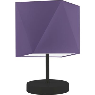 Lampka nocna LYSNE Pasadena, 60 W, E27, jasnofioletowa/czarna, 30x23 cm Lampka nocna LYSNE Pasadena, 60 W, E27, jasnofioletowa/czarna, 30x23 cm
