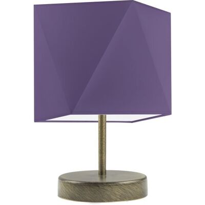Lampka nocna LYSNE Pasadena, 60 W, E27, jasnofioletowa/złota, 30x23 cm Lampka nocna LYSNE Pasadena, 60 W, E27, jasnofioletowa/złota, 30x23 cm