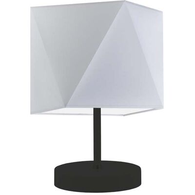 Lampka nocna LYSNE Pasadena, 60 W, E27, jasnoszara/czarna, 30x23 cm Lampka nocna LYSNE Pasadena, 60 W, E27, jasnoszara/czarna, 30x23 cm