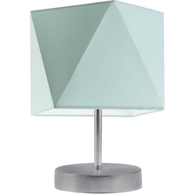 Lampka nocna LYSNE Pasadena, 60 W, E27, miętowa/srebrna, 30x23 cm Lampka nocna LYSNE Pasadena, 60 W, E27, miętowa/srebrna, 30x23 cm