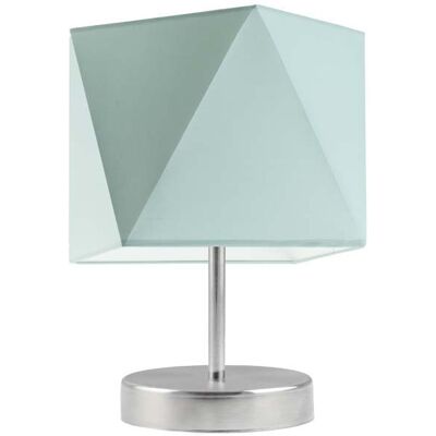 Lampka nocna LYSNE Pasadena, 60 W, E27, miętowa/stalowa, 30x23 cm Lampka nocna LYSNE Pasadena, 60 W, E27, miętowa/stalowa, 30x23 cm