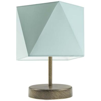 Lampka nocna LYSNE Pasadena, 60 W, E27, miętowa/złota, 30x23 cm Lampka nocna LYSNE Pasadena, 60 W, E27, miętowa/złota, 30x23 cm
