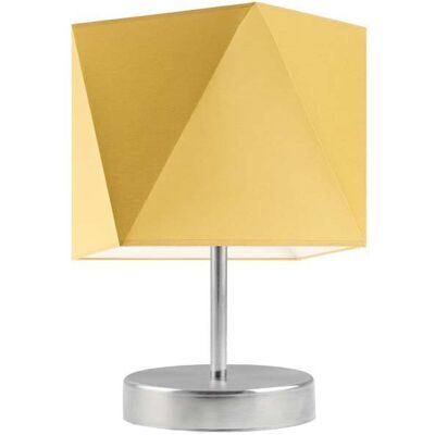Lampka nocna LYSNE Pasadena, 60 W, E27, musztardowa/stalowa, 30x23 cm Lampka nocna LYSNE Pasadena, 60 W, E27, musztardowa/stalowa, 30x23 cm