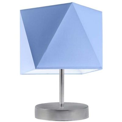 Lampka nocna LYSNE Pasadena, 60 W, E27, niebieska/srebrna, 30x23 cm Lampka nocna LYSNE Pasadena, 60 W, E27, niebieska/srebrna, 30x23 cm