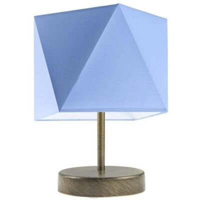 Lampka nocna LYSNE Pasadena, 60 W, E27, niebieska/złota, 30x23 cm Lampka nocna LYSNE Pasadena, 60 W, E27, niebieska/złota, 30x23 cm