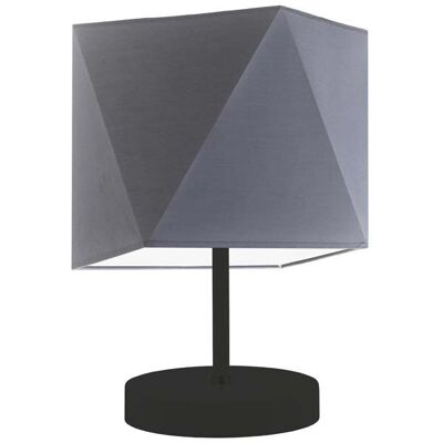 Lampka nocna LYSNE Pasadena, 60 W, E27, stalowa/czarna, 30x23 cm Lampka nocna LYSNE Pasadena, 60 W, E27, stalowa/czarna, 30x23 cm