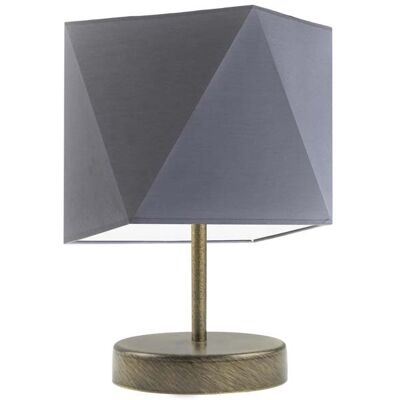 Lampka nocna LYSNE Pasadena, 60 W, E27, stalowa/złota, 30x23 cm Lampka nocna LYSNE Pasadena, 60 W, E27, stalowa/złota, 30x23 cm