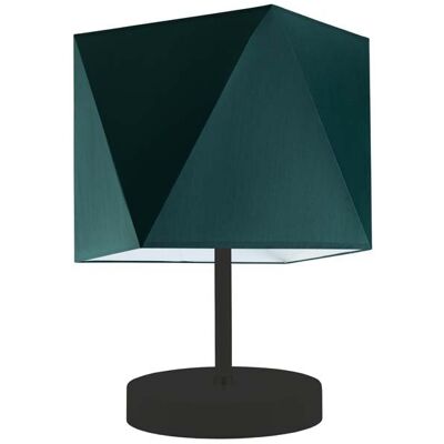 Lampka nocna LYSNE Pasadena, 60 W, E27, zieleń butelkowa/czarna, 30x23 cm Lampka nocna LYSNE Pasadena, 60 W, E27, zieleń butelkowa/czarna, 30x23 cm