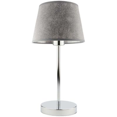 Lampka nocna LYSNE Siena, 60 W, E27, beton/chrom, 41,5x19,5 cm Lampka nocna LYSNE Siena, 60 W, E27, beton/chrom, 41,5x19,5 cm