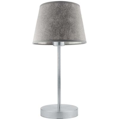 Lampka nocna LYSNE Siena, 60 W, E27, beton/srebrna, 41,5x19,5 cm Lampka nocna LYSNE Siena, 60 W, E27, beton/srebrna, 41,5x19,5 cm
