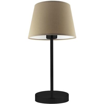 Lampka nocna LYSNE Siena, 60 W, E27, beżowa/czarna, 41,5x19,5 cm Lampka nocna LYSNE Siena, 60 W, E27, beżowa/czarna, 41,5x19,5 cm