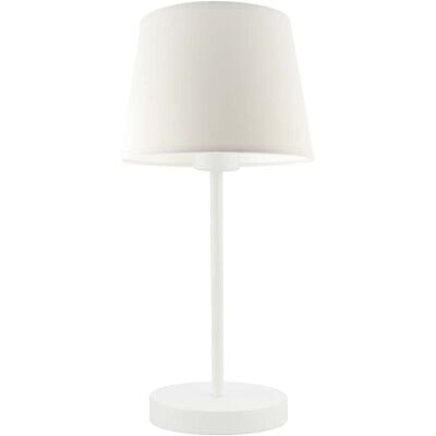 Lampka nocna LYSNE Siena, 60 W, E27, biała, 41,5x19,5 cm Lampka nocna LYSNE Siena, 60 W, E27, biała, 41,5x19,5 cm