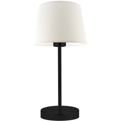 Lampka nocna LYSNE Siena, 60 W, E27, biała/czarna, 41,5x19,5 cm Lampka nocna LYSNE Siena, 60 W, E27, biała/czarna, 41,5x19,5 cm