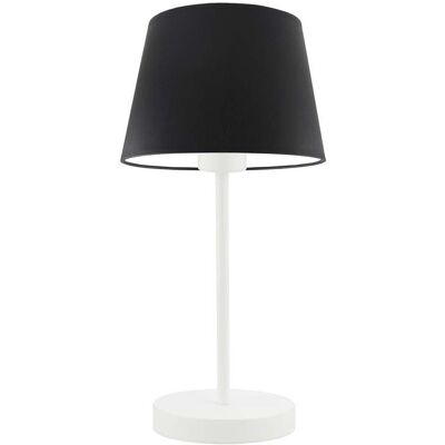 Lampka nocna LYSNE Siena, 60 W, E27, czarna/biała, 41,5x19,5 cm Lampka nocna LYSNE Siena, 60 W, E27, czarna/biała, 41,5x19,5 cm