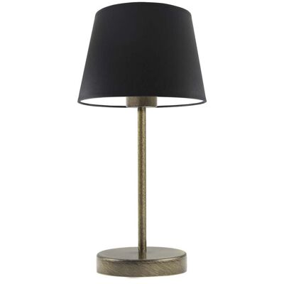 Lampka nocna LYSNE Siena, 60 W, E27, czarna/złota, 41,5x19,5 cm Lampka nocna LYSNE Siena, 60 W, E27, czarna/złota, 41,5x19,5 cm