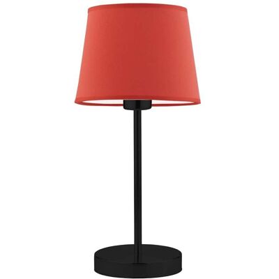 Lampka nocna LYSNE Siena, 60 W, E27, czerwona/czarna, 41,5x19,5 cm Lampka nocna LYSNE Siena, 60 W, E27, czerwona/czarna, 41,5x19,5 cm