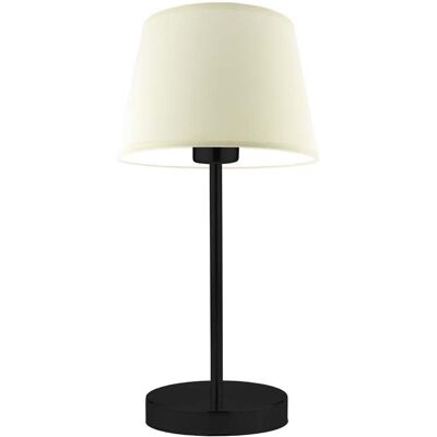Lampka nocna LYSNE Siena, 60 W, E27, ecru/czarna, 41,5x19,5 cm Lampka nocna LYSNE Siena, 60 W, E27, ecru/czarna, 41,5x19,5 cm