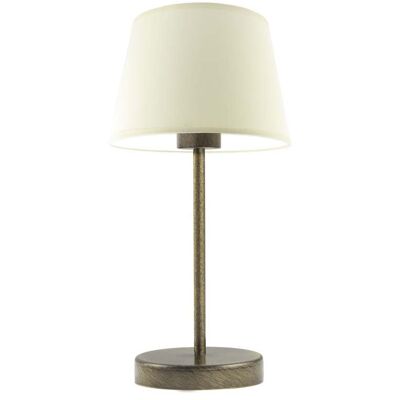 Lampka nocna LYSNE Siena, 60 W, E27, ecru/złota, 41,5x19,5 cm Lampka nocna LYSNE Siena, 60 W, E27, ecru/złota, 41,5x19,5 cm