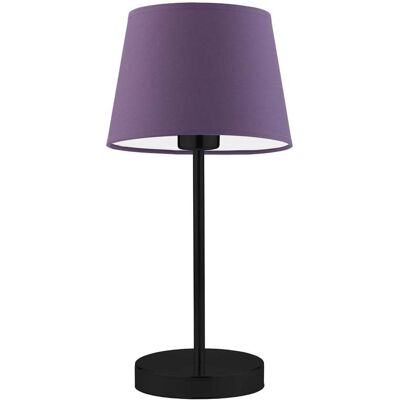 Lampka nocna LYSNE Siena, 60 W, E27, fioletowa/czarna, 41,5x19,5 cm Lampka nocna LYSNE Siena, 60 W, E27, fioletowa/czarna, 41,5x19,5 cm