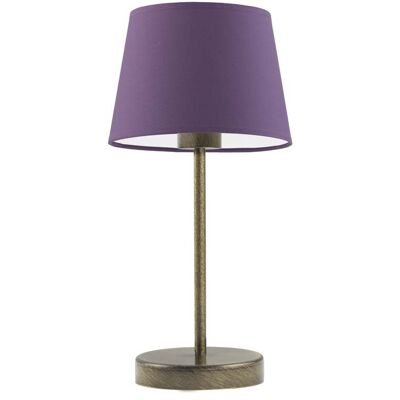 Lampka nocna LYSNE Siena, 60 W, E27, fioletowa/złota, 41,5x19,5 cm Lampka nocna LYSNE Siena, 60 W, E27, fioletowa/złota, 41,5x19,5 cm